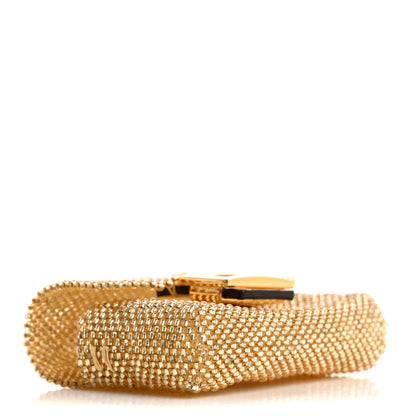 Fendi Glass Vitello King Beaded Mini Pico Baguette Charm Semolino 3 of 6