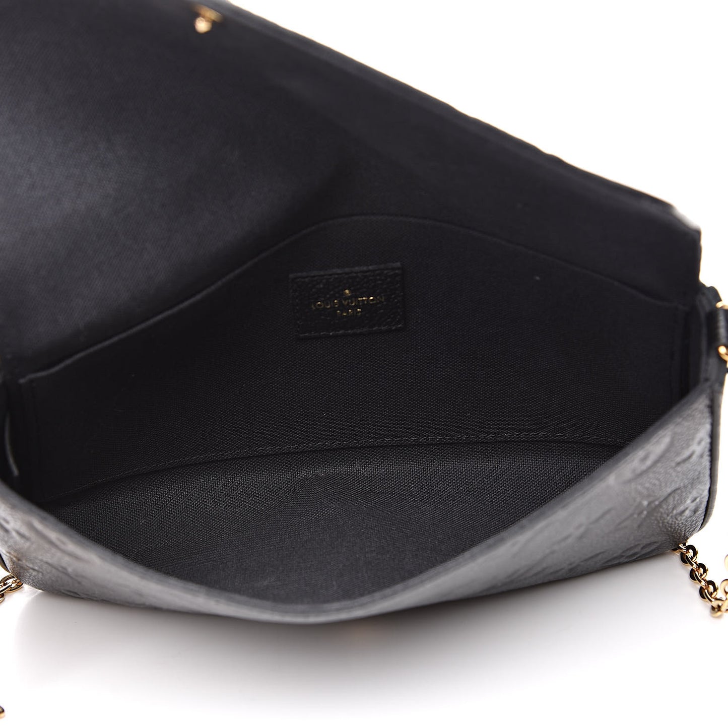 Empreinte Pochette Felicie Chain Wallet Black
