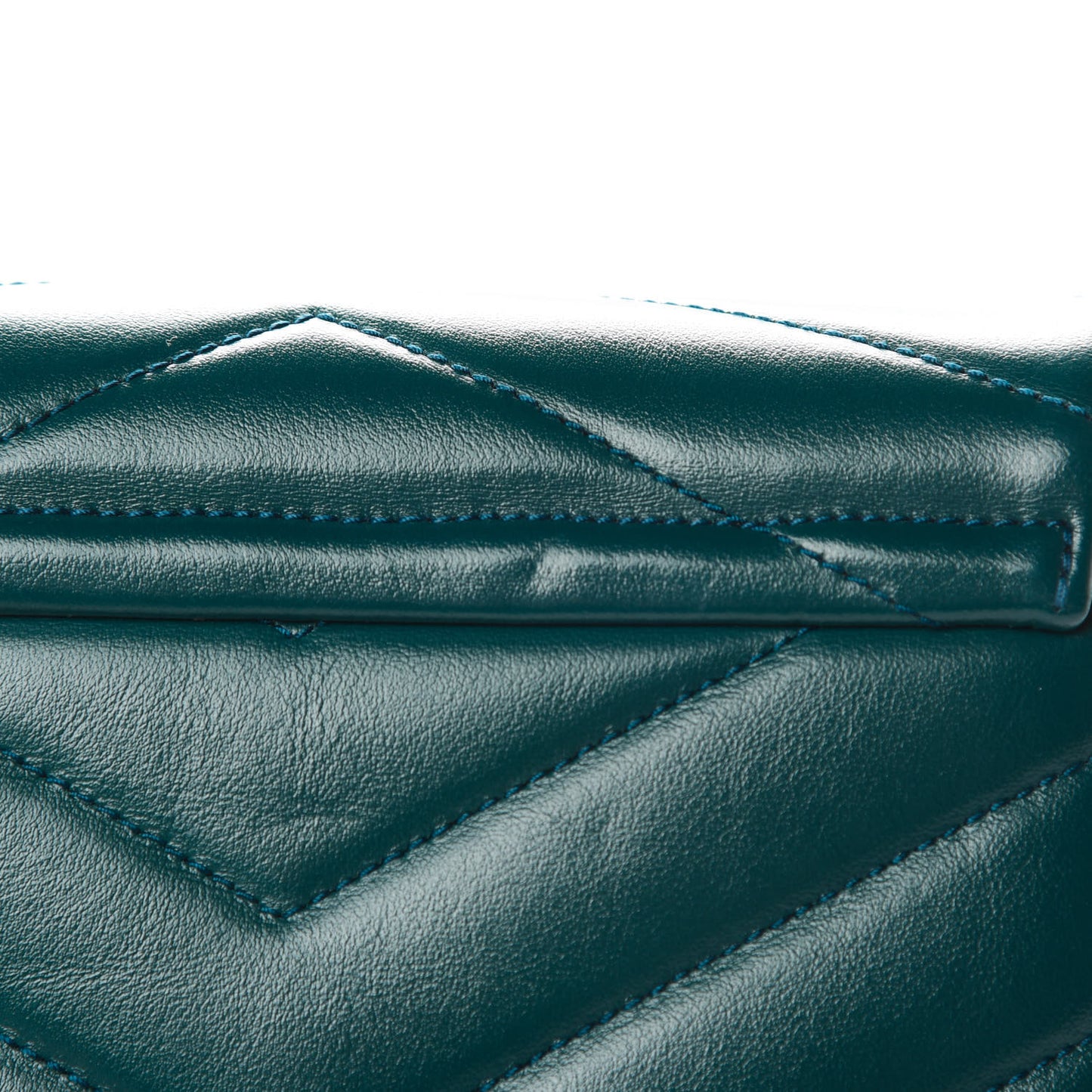 Calfskin Y Quilted Monogram Toy Loulou Satchel Dark Turquoise