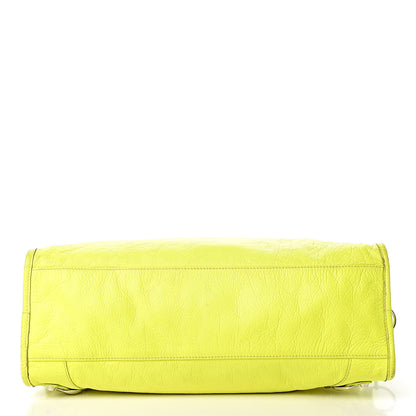 Balenciaga Agneau Classic Silver Hardware City Jaune Fluo 13 of 18