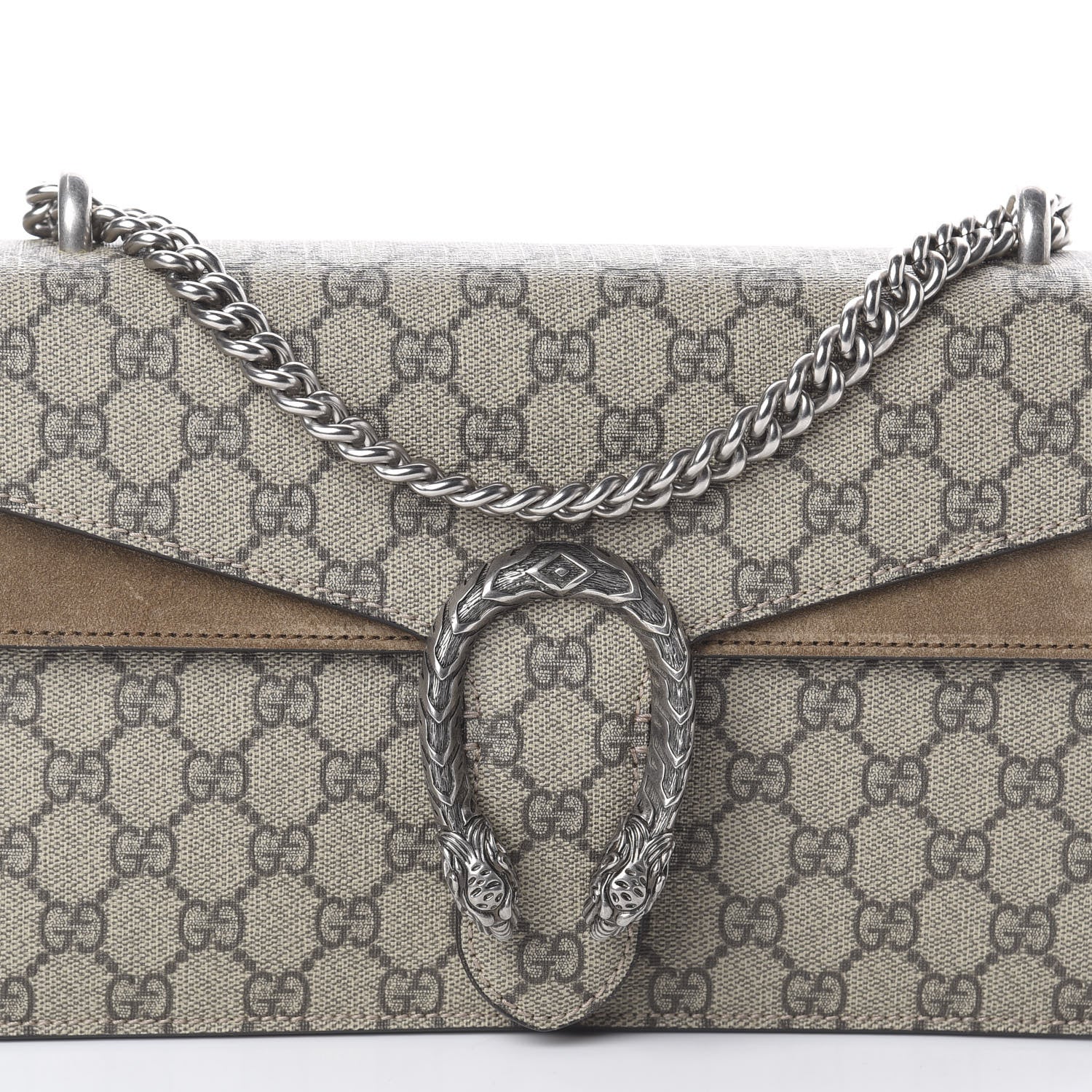 Gucci GG Supreme Monogram Small Dionysus Shoulder Bag Taupe 8 of 8