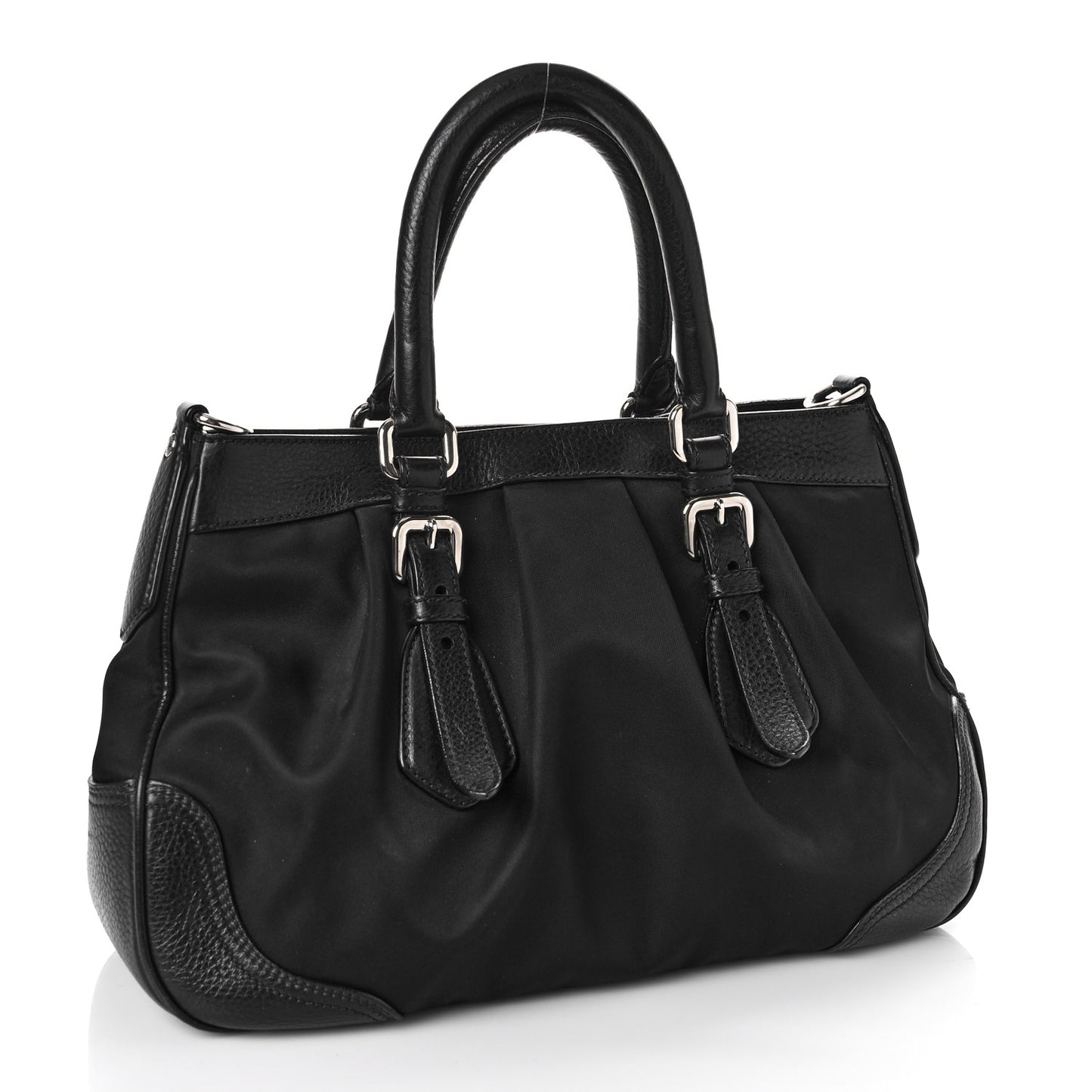 Tessuto Nylon Bowler Black
