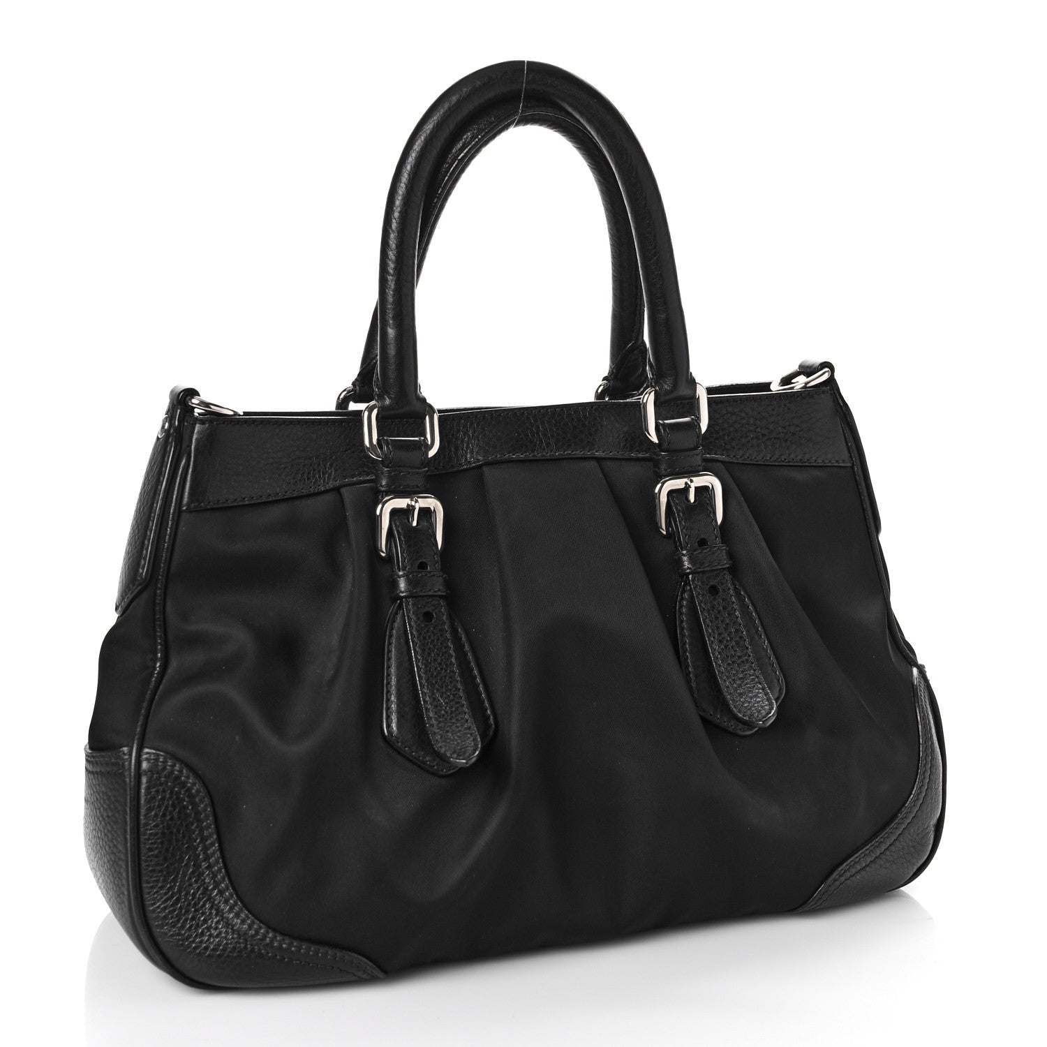 Prada Tessuto Nylon Bowler Black 2 of 6