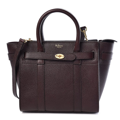 Mulberry Grained Vegetable Calfskin Mini Zipped Bayswater Oxblood 1 of 10