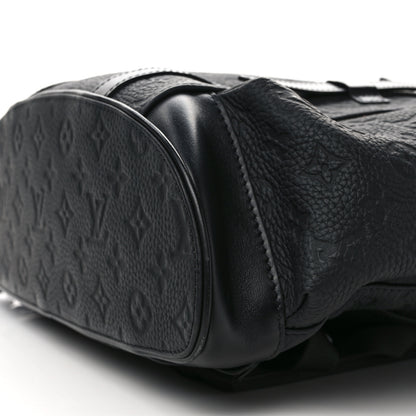 Louis Vuitton LOUIS VUITTON Taurillon Monogram Christopher MM Backpack Black 9 of 11