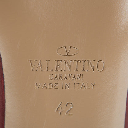 Valentino Garavani Nappa Rockstud Ankle Strap 100mm Pumps 42 Rubino Poudre 6 of 14