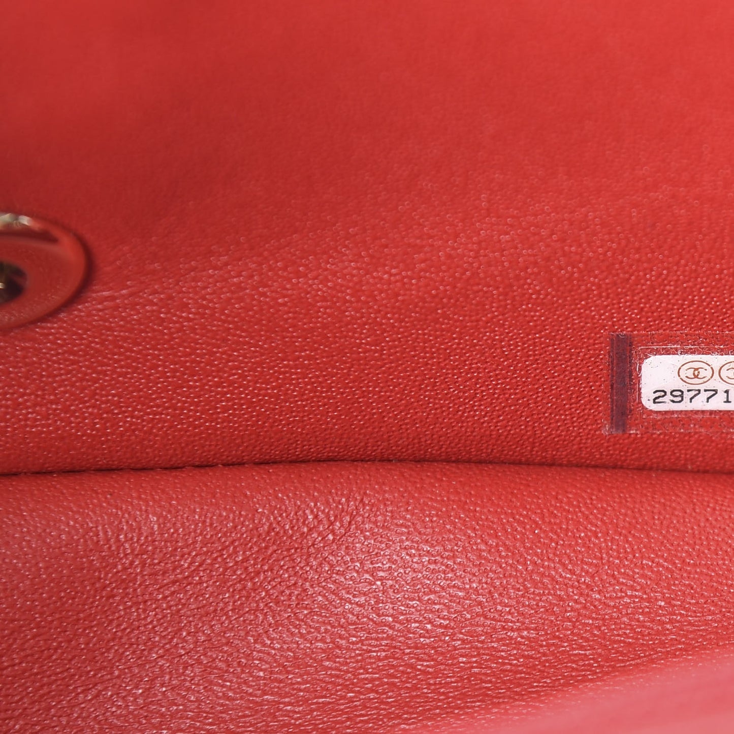 Lambskin Quilted Mini Rectangular Flap Red