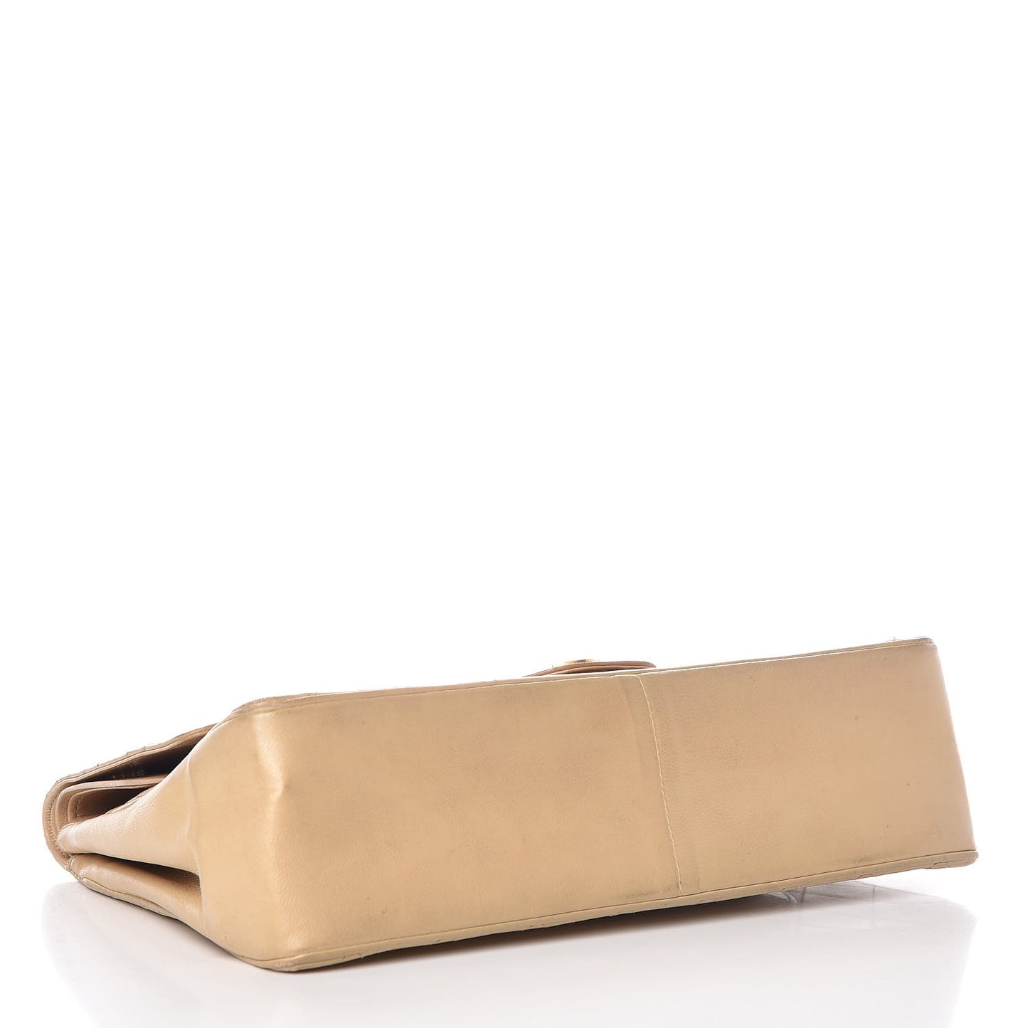 Lambskin Quilted Medium Bijoux Chain Double Flap Beige