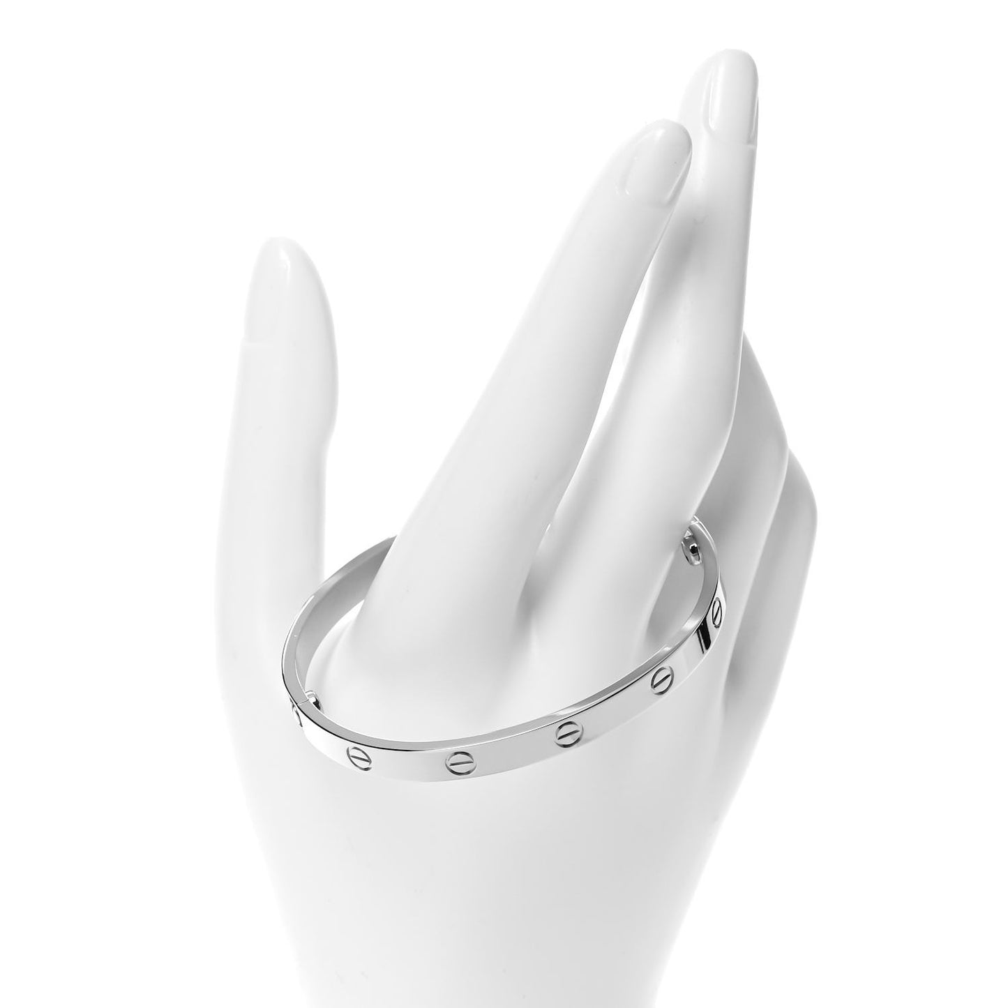 18K White Gold LOVE Bracelet 18