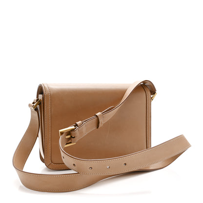 Saint Laurent Box Calfskin Monogram Medium Solferino Satchel Natural Tan 3 of 13