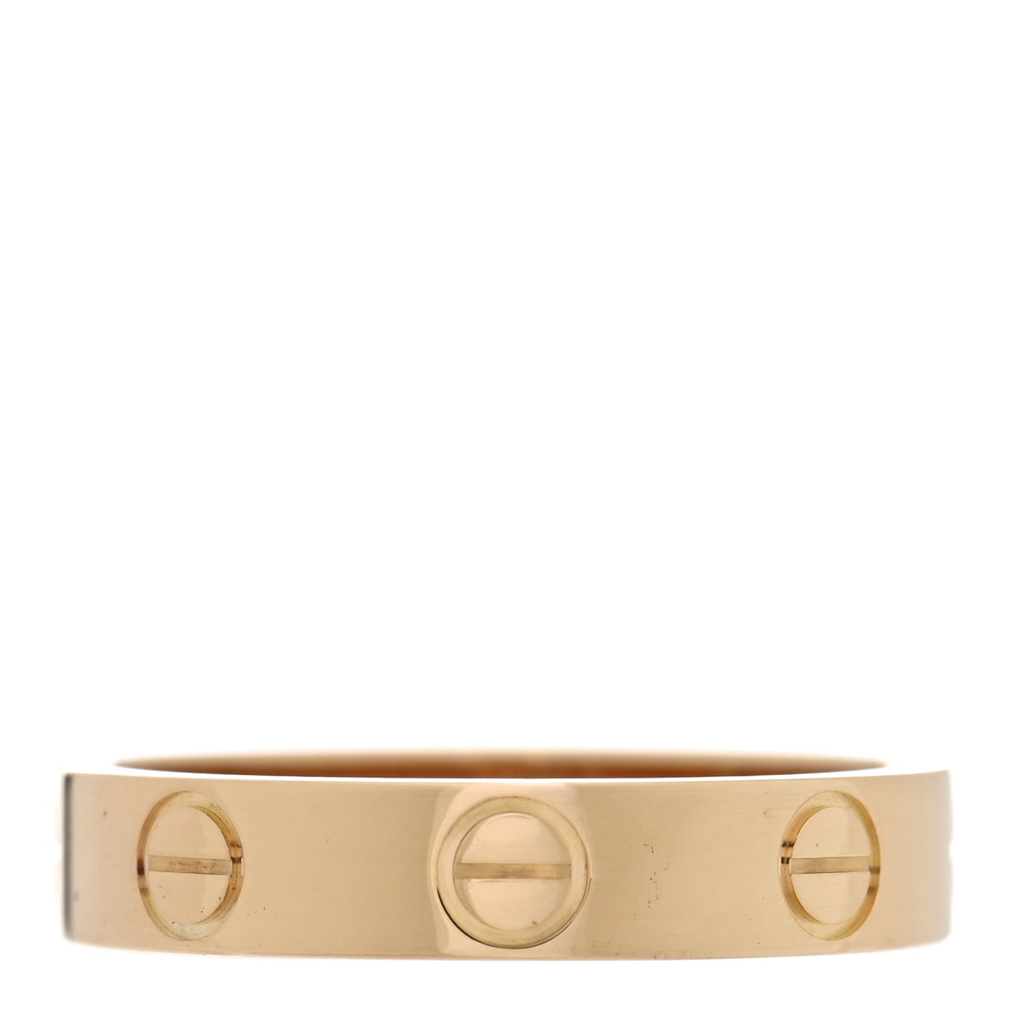 18K Yellow Gold 3.5mm LOVE Wedding Band Ring 49 5