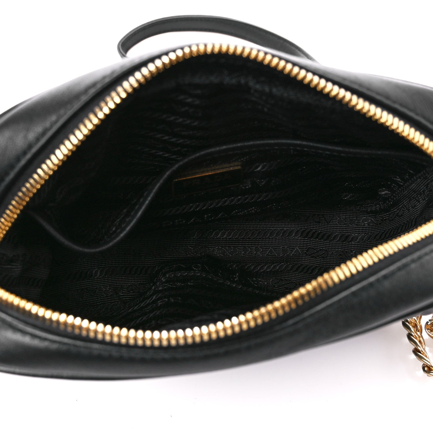 Prada Nappa Gaufre Camera Bag Black 5 of 13