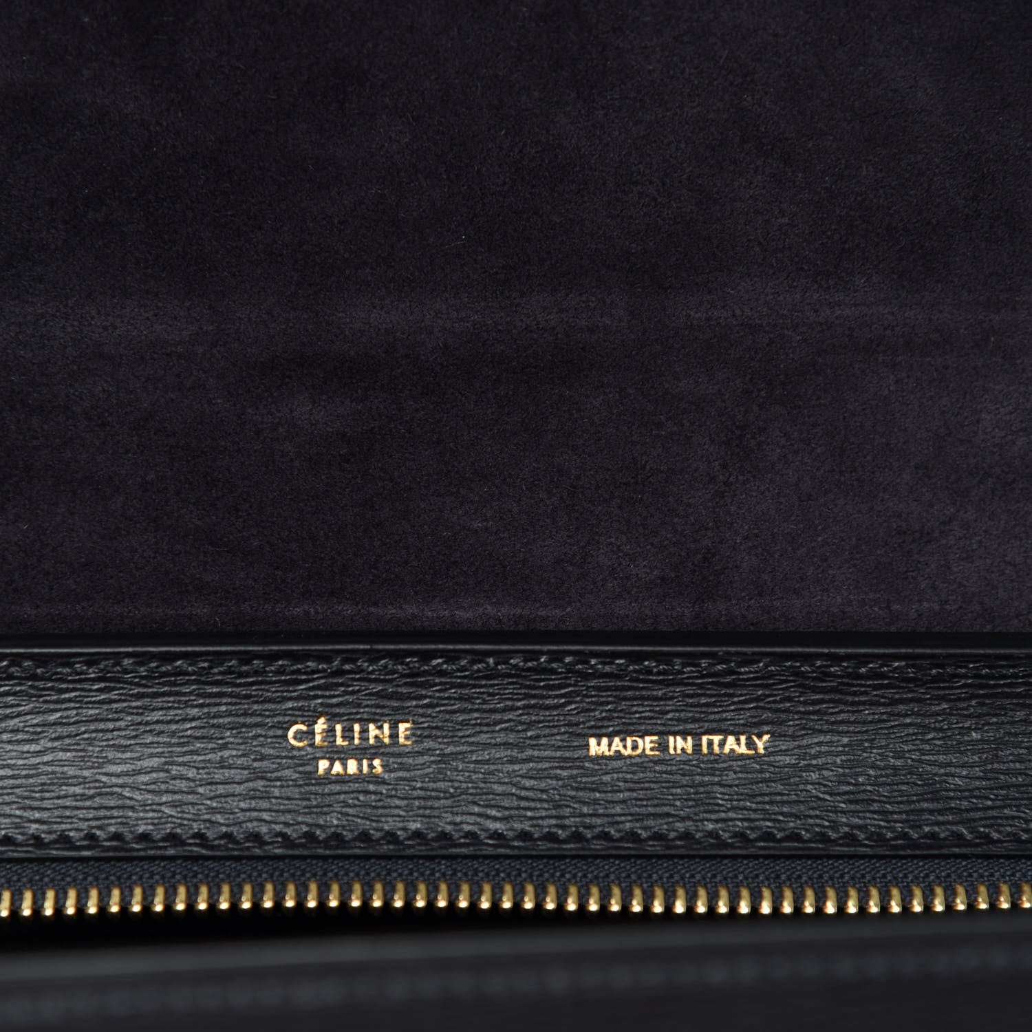 Celine Liege Calfskin Small Trapeze Black 8 of 9