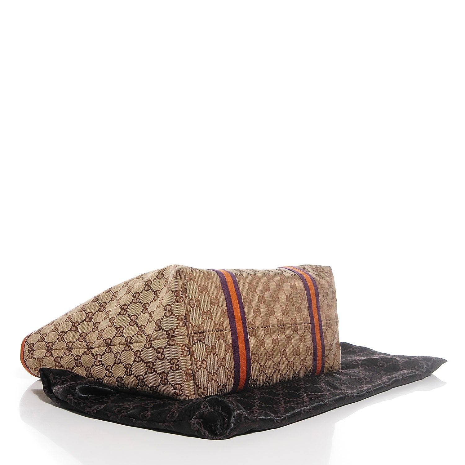 Gucci Monogram Web Large Jolicoeur Tote Orange 4 of 7