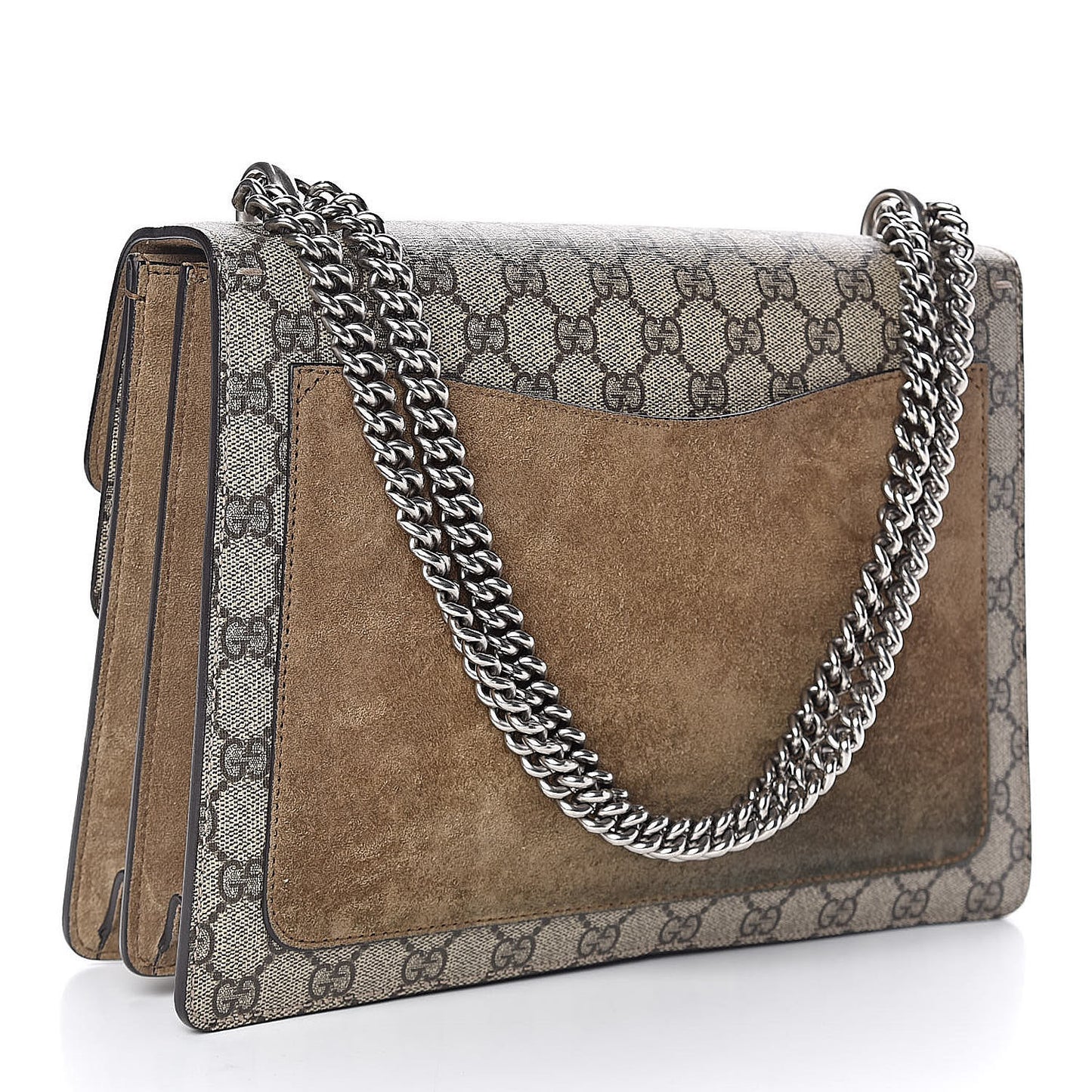 GG Supreme Monogram Medium Dionysus Shoulder Bag Taupe