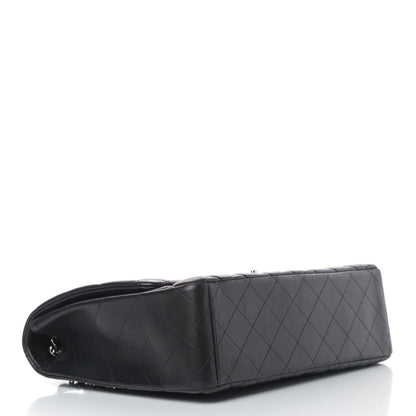 Chanel Lambskin Quilted Maxi Single Flap Black 3 of 7