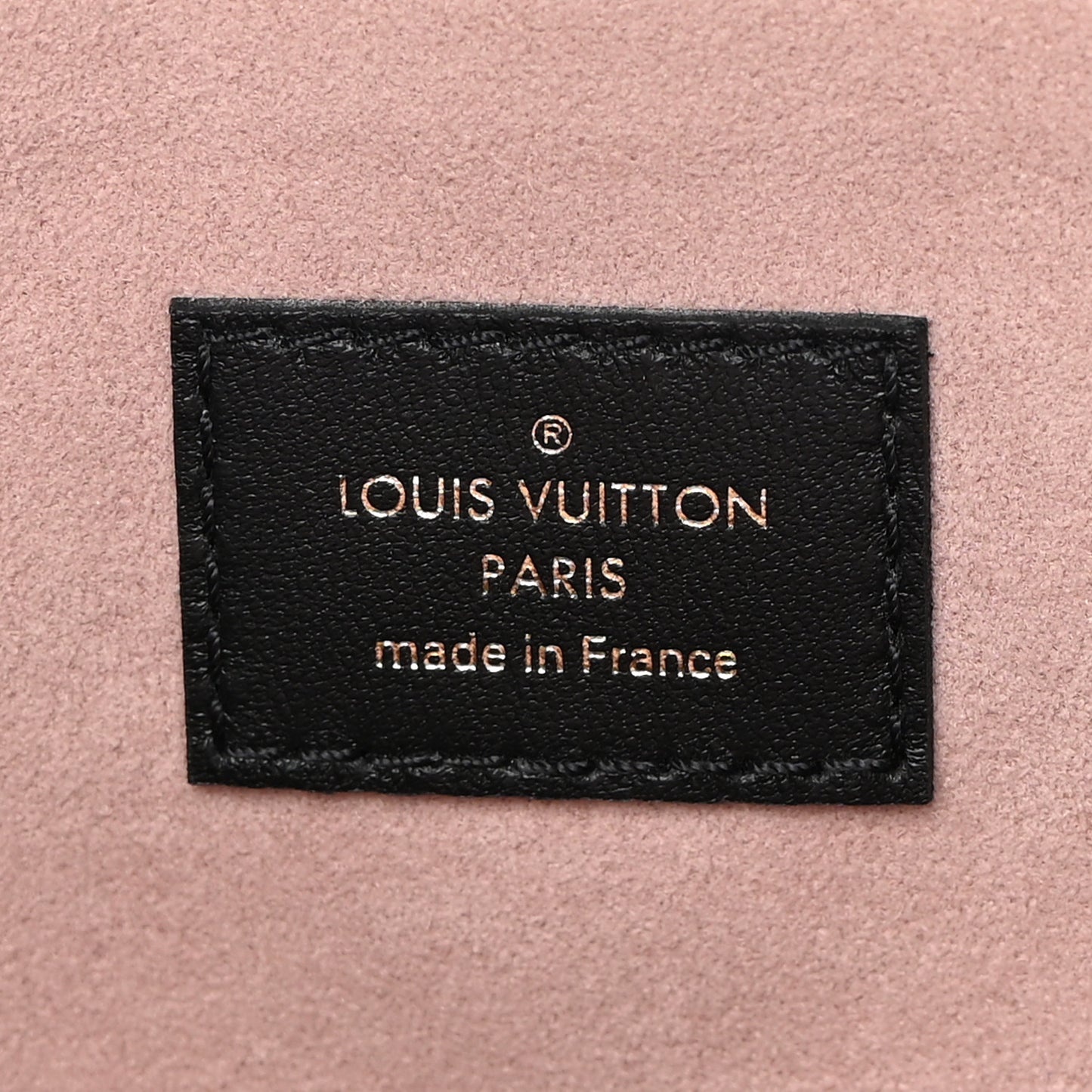 Lambskin Embossed Monogram Coussin PM Black