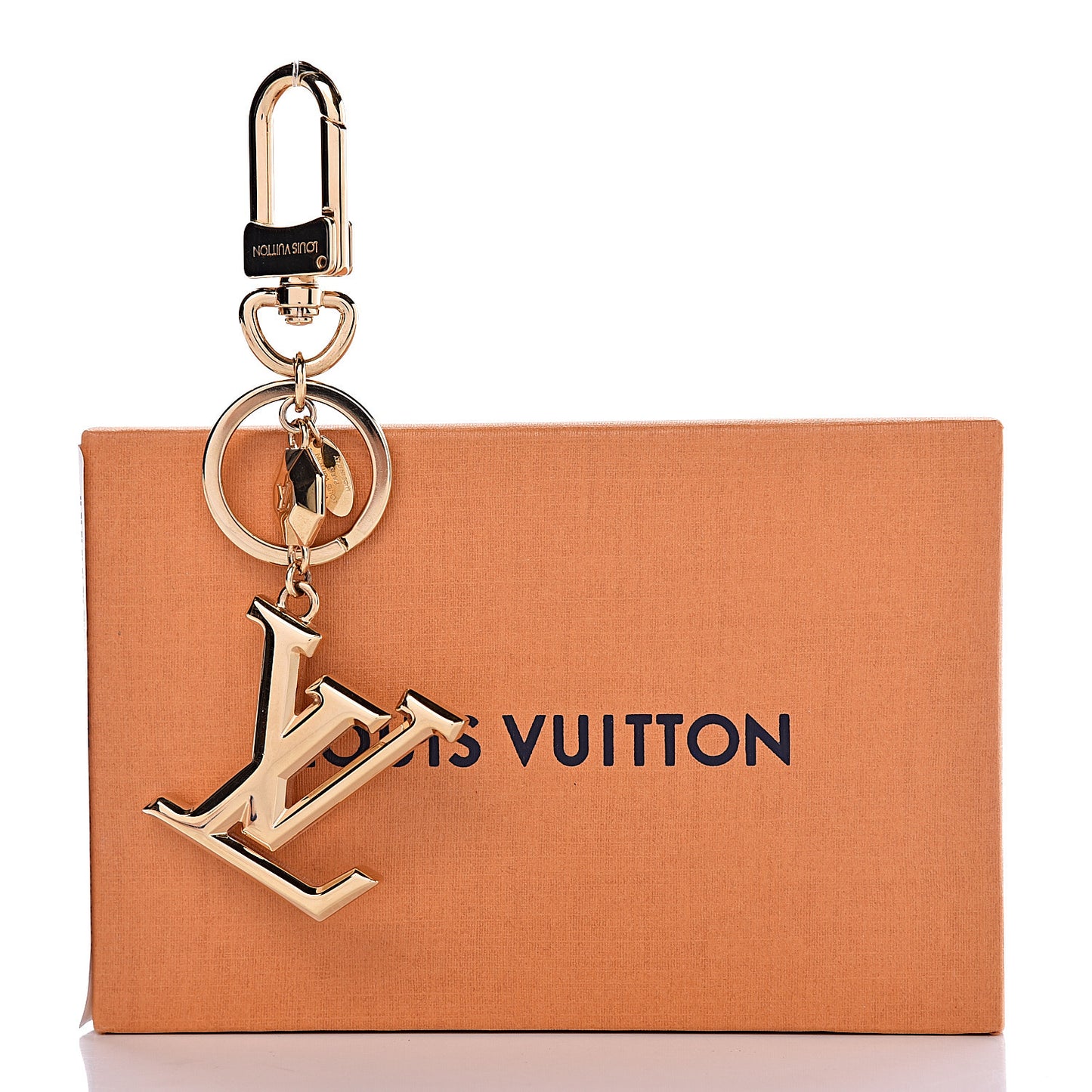 LV Facettes Bag Charm Key Holder Gold