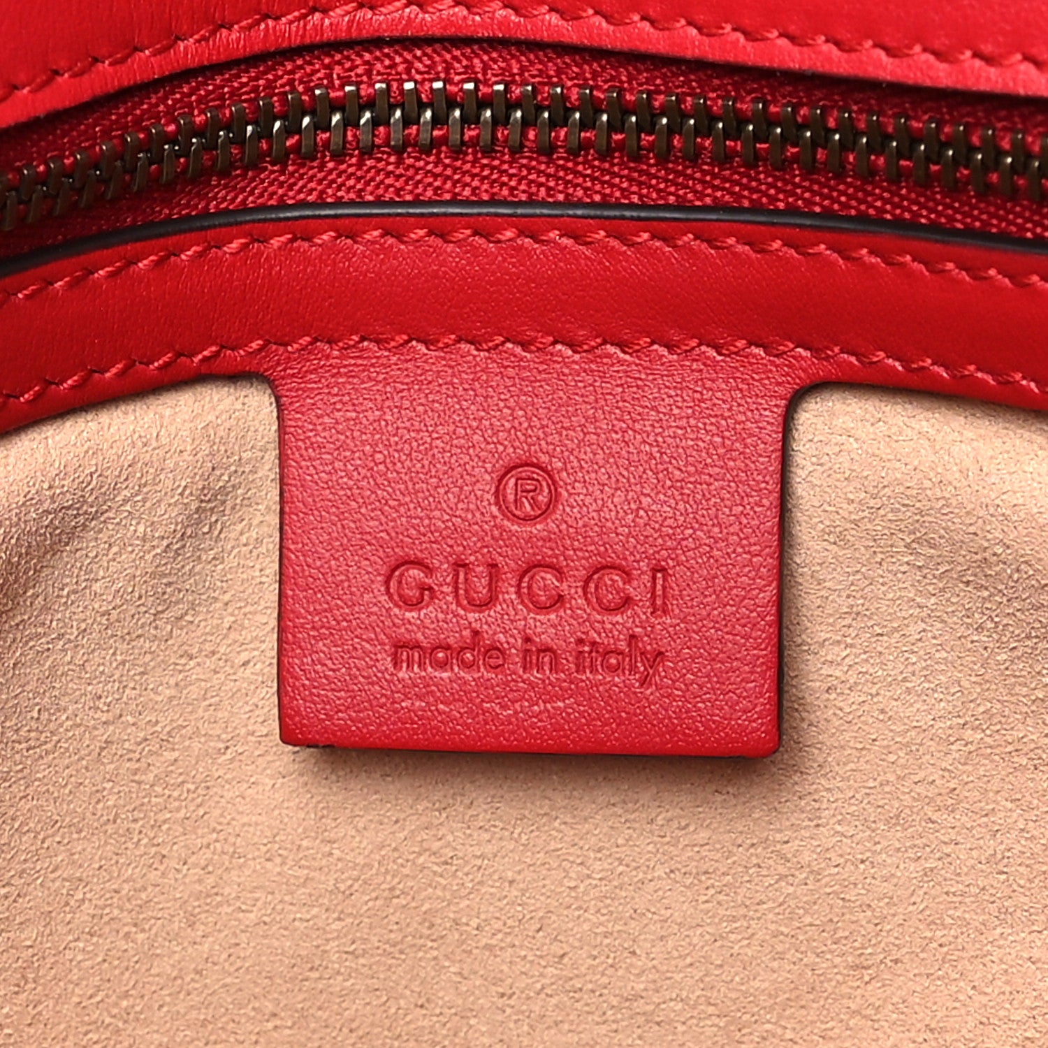 Gucci Calfskin Matelasse Small GG Marmont Shoulder Bag Hibiscus Red 6 of 10