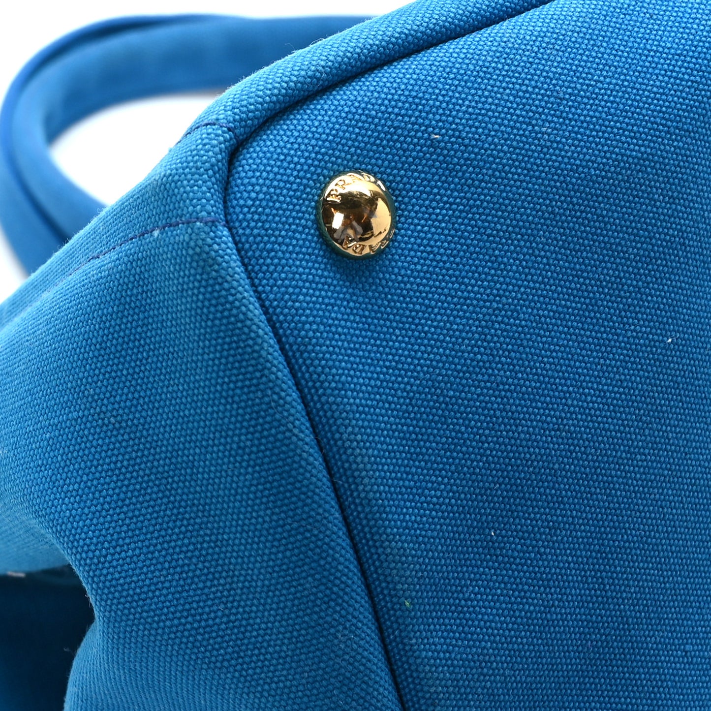 Canapa Large Logo Tote Azzurro