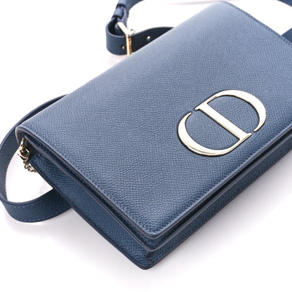 Christian Dior Calfskin 30 Montaigne 2 in 1 Pouch Dark Blue 9 of 10