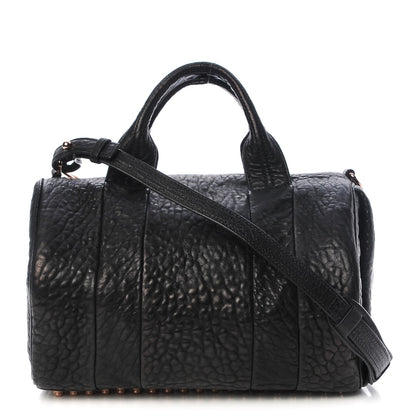 Alexander Wang Pebbled Lambskin Rocco Black Rose Gold Hardware 1 of 7
