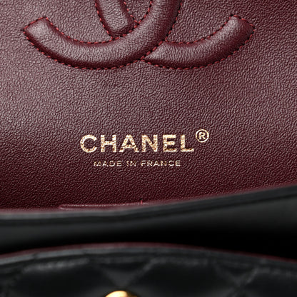 Chanel Lambskin Quilted Medium Double Flap Black 3 of 8