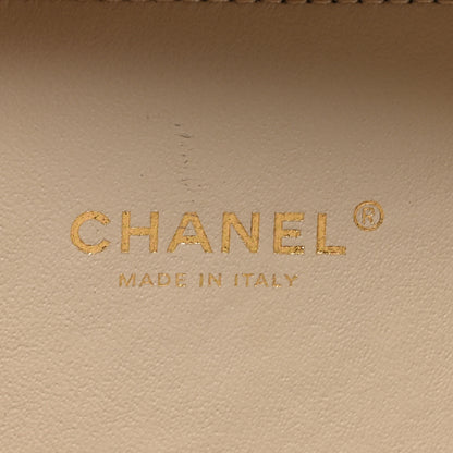 Chanel Caviar Quilted Small CC Filigree Vanity Case Beige 6 of 14