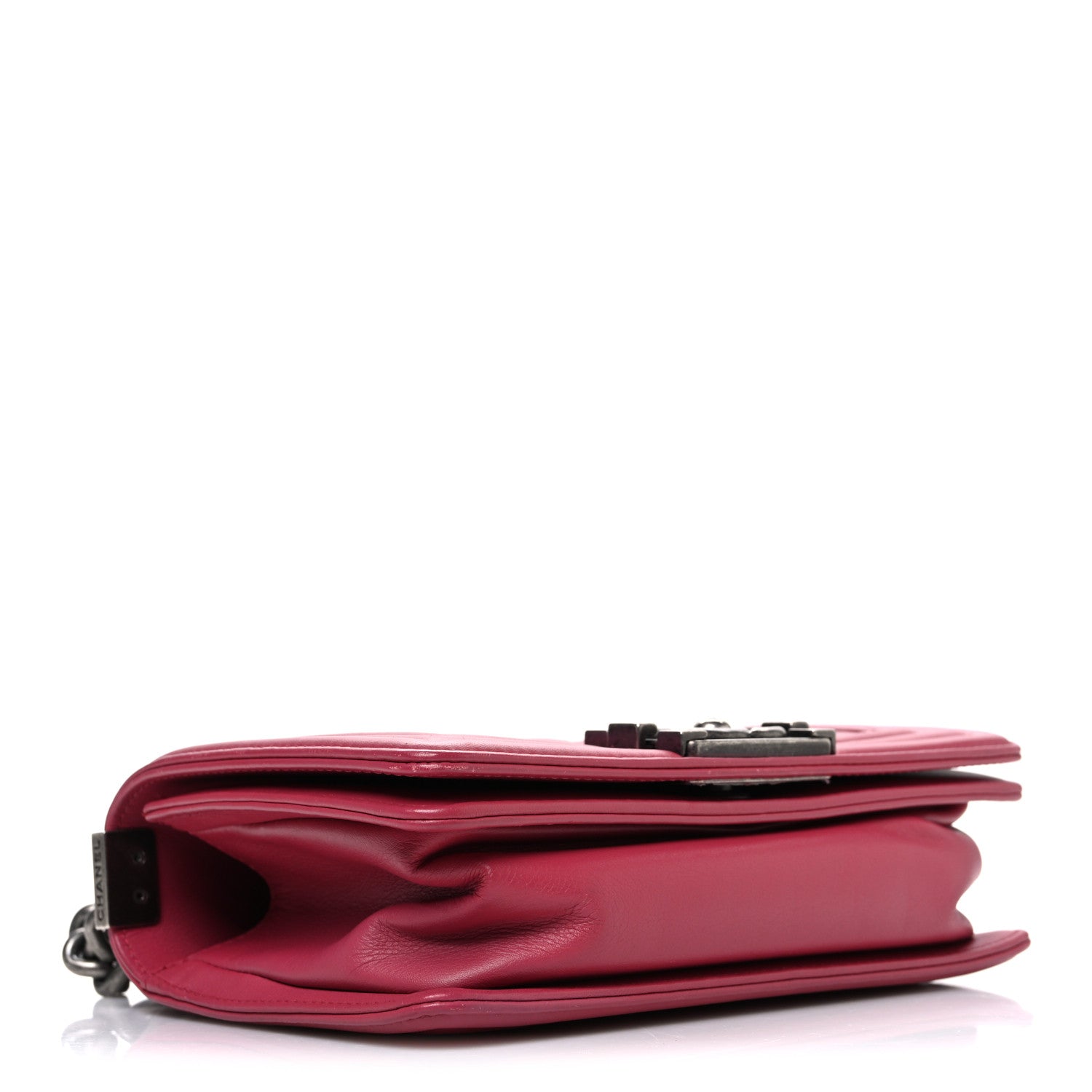Chanel Calfskin Quilted Small Boy Flap Dark Pink 4 of 10