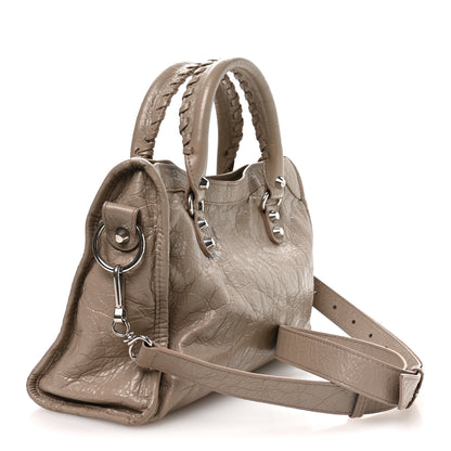 Balenciaga Agneau Arena Silver Hardware Small Le City Beige 3 of 10