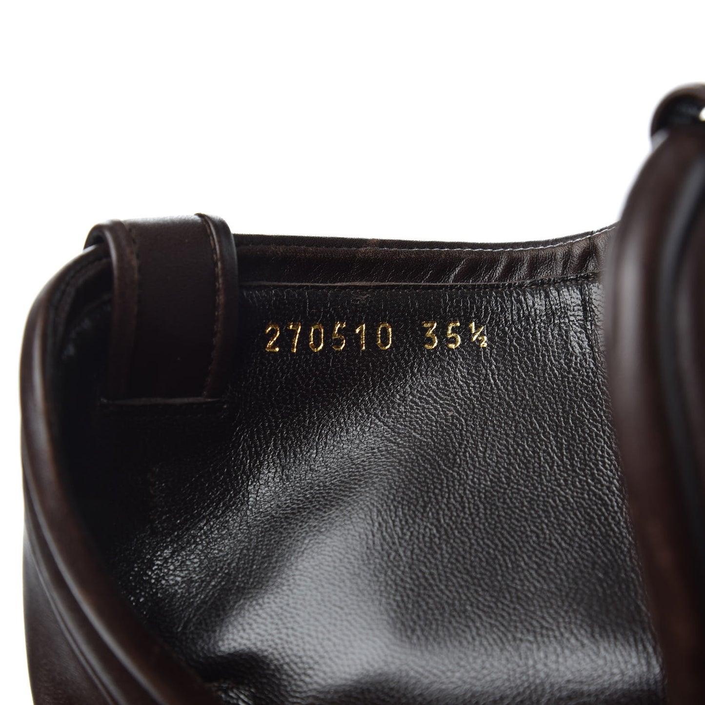 Calfskin Lifford Knee High Boots 35.5 Brown