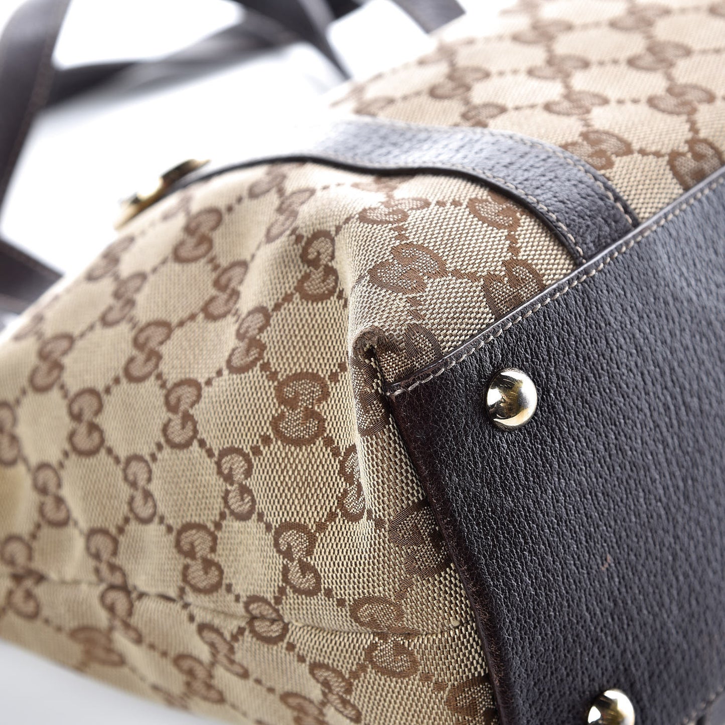 Monogram Medium Abbey Tote Brown