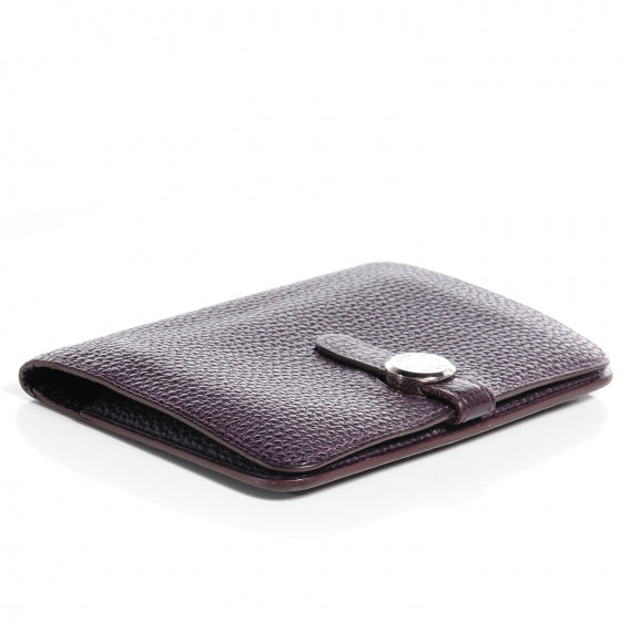 Togo Dogon Compact Wallet Raisin