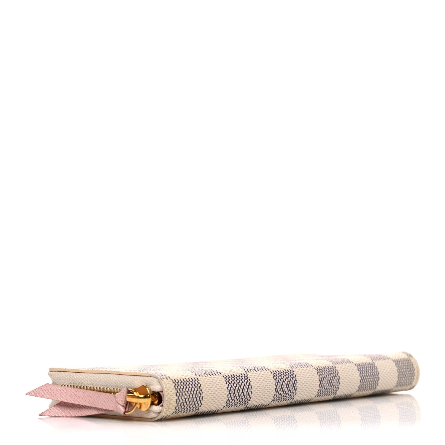 Louis Vuitton Damier Azur Clemence Wallet Rose Ballerine 4 of 7