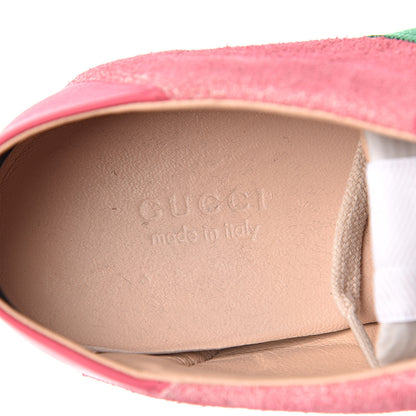 Gucci Suede Web Womens Rocket Sneakers 41 Rhododendron Pink 7 of 9