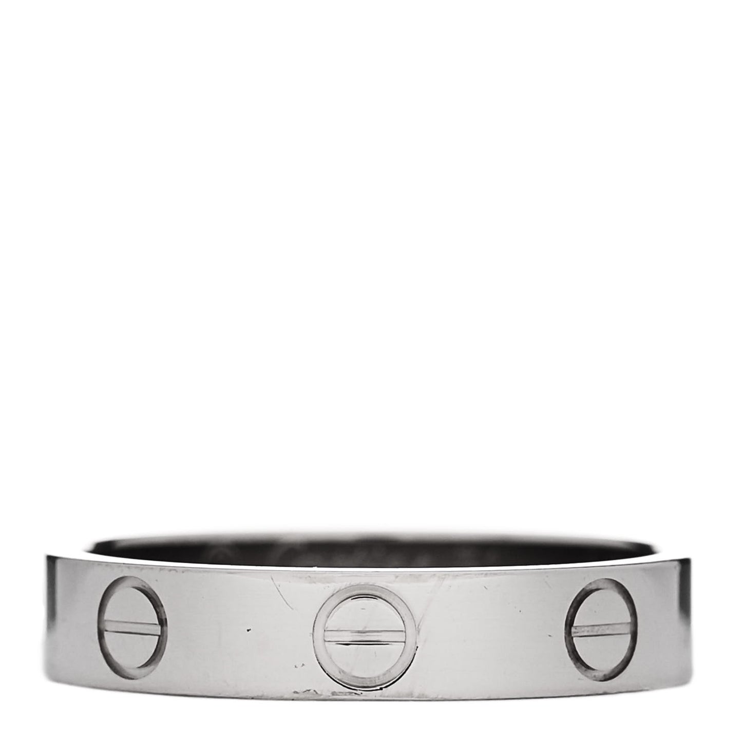 18K White Gold 3.5mm LOVE Wedding Band Ring 51 5.75