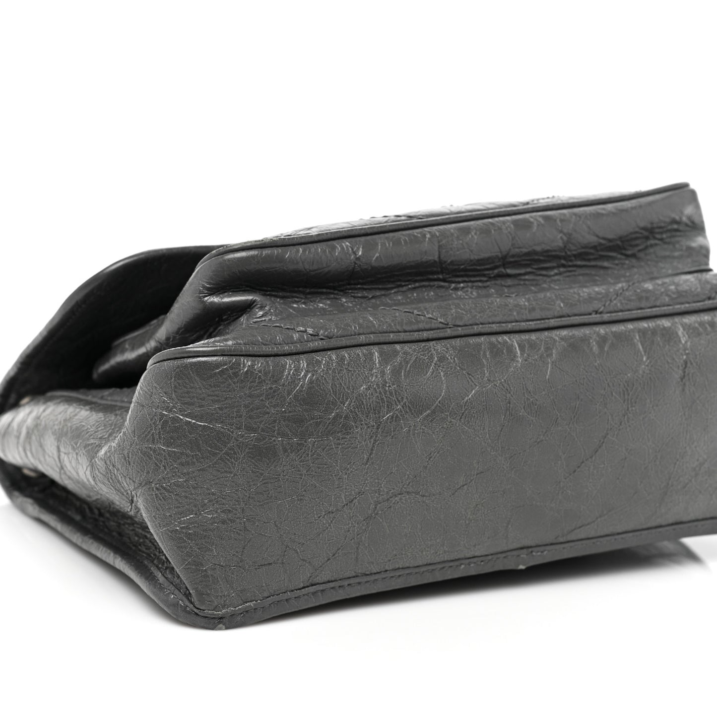 Crinkled Calfskin Matelasse Monogram Medium Niki Chain Satchel Fog