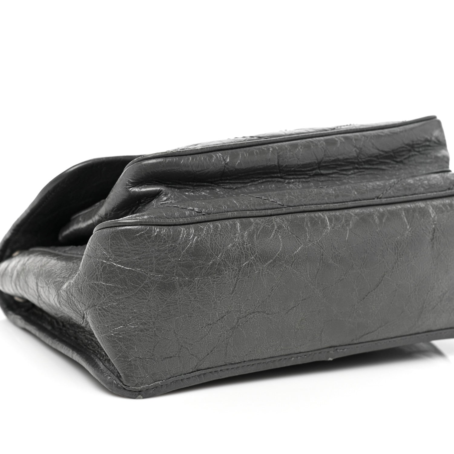 Saint Laurent Crinkled Calfskin Matelasse Monogram Medium Niki Chain Satchel Fog 6 of 13