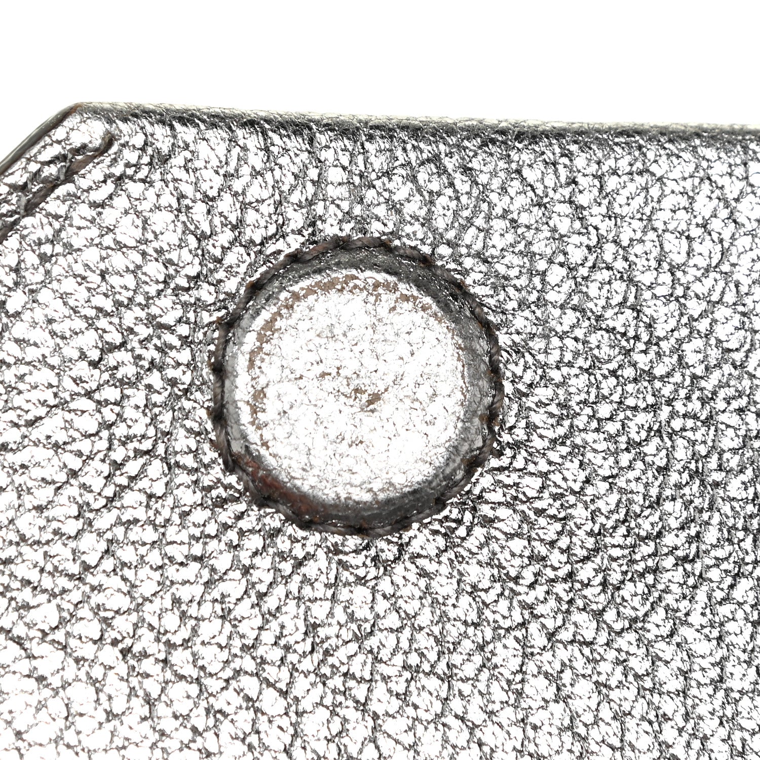 Miu Miu Metallic Goatskin Bandoliera Madras Shoulder Bag Chrome 11 of 19