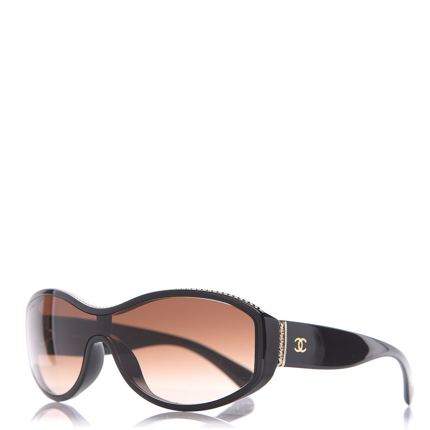 Shield Sunglasses 6052 Black Gold