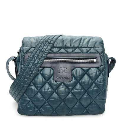 Chanel Nylon Small Coco Cocoon Messenger Bag Blue 1 of 10