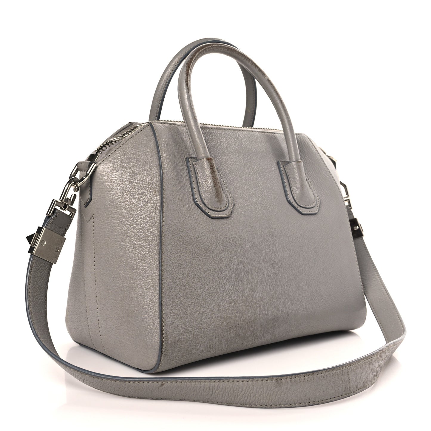 Sugar Goatskin Medium Antigona Pearl Grey