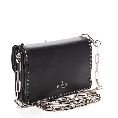 Valentino Garavani Vitello Loveblade Embellished Accordion Flap Bag Black Multicolor 3 of 9