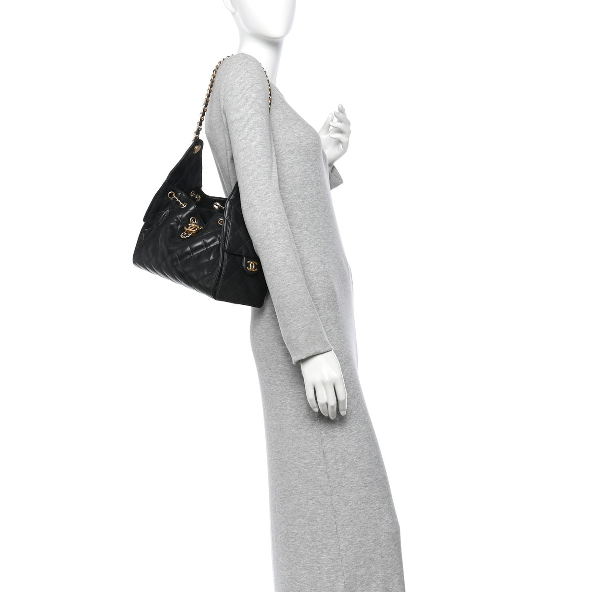 Caviar Quilted Small Chanel 25 Handbag Black