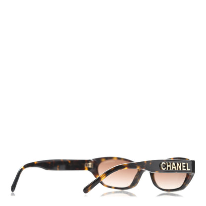 Chanel Rectangle Sunglasses 71280 Dark Tortoise Brown 4 of 4