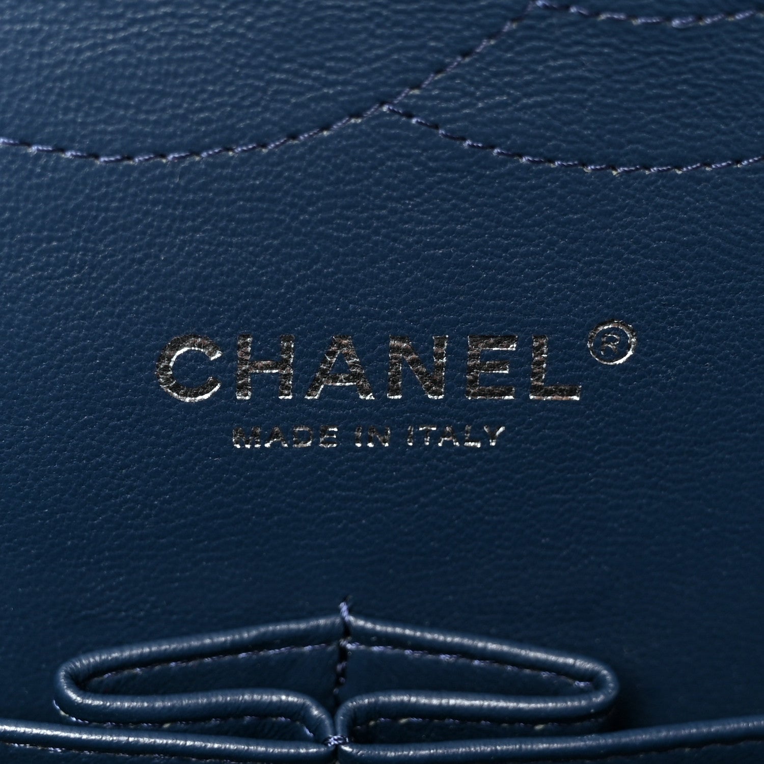 Chanel Caviar Quilted Jumbo Double Flap Navy Blue 6 of 10