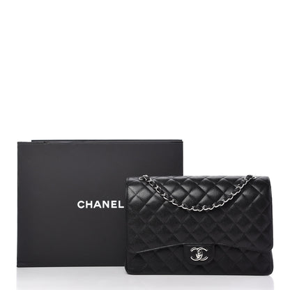 Chanel Caviar Quilted Maxi Double Flap Black 11 of 11