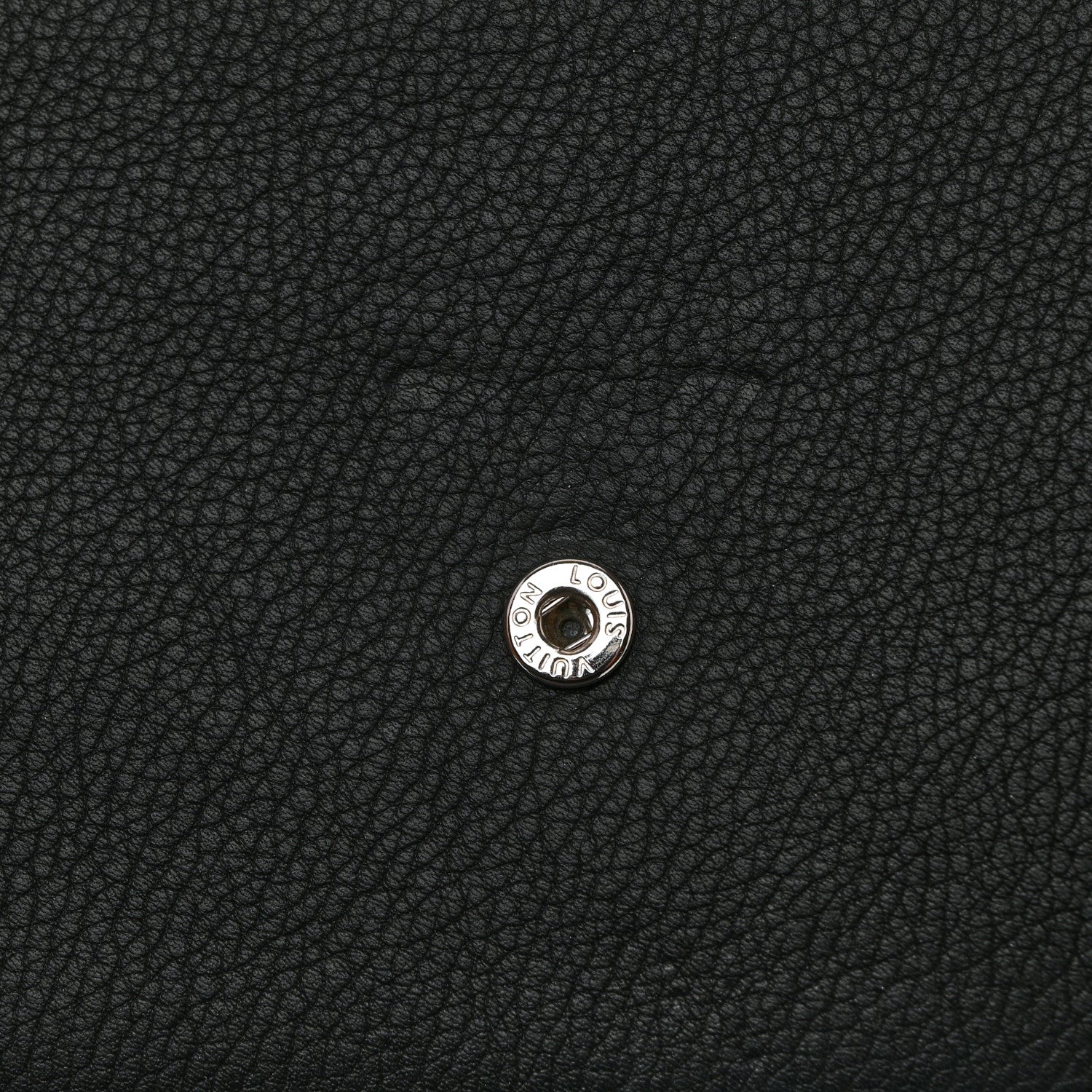 Louis Vuitton Calfskin Lockme II Wallet Black 7 of 8