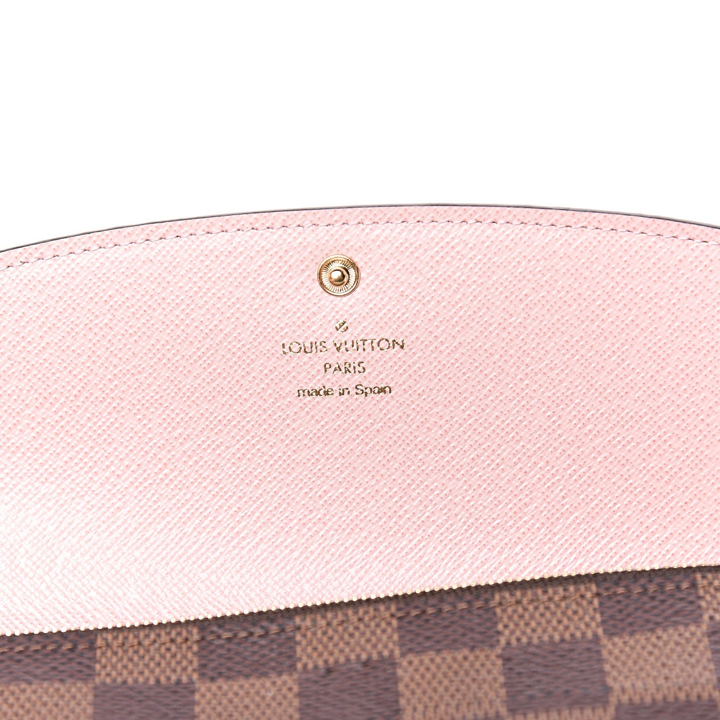 Damier Ebene Emilie Wallet Rose Ballerine