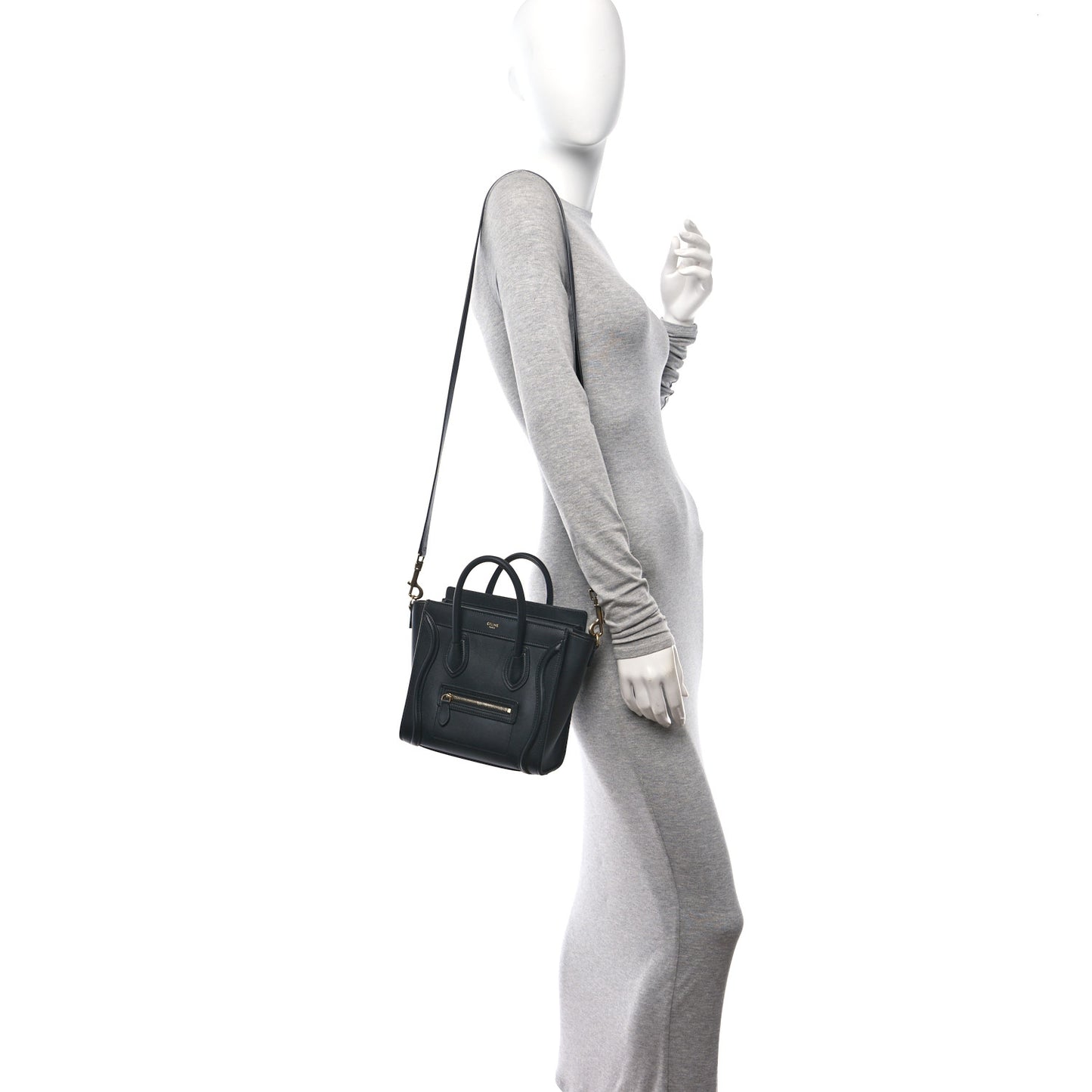 Smooth Calfskin Nano Luggage Black